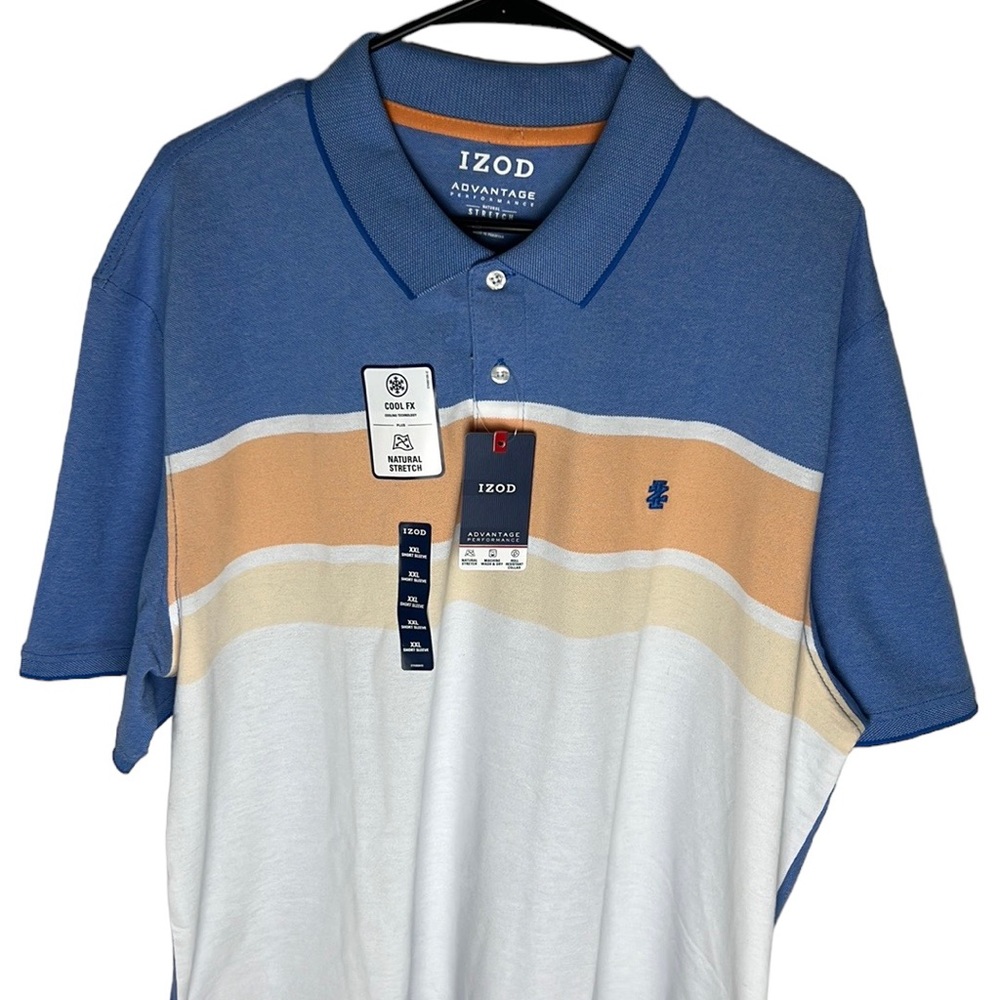 IZOD Advantage Performance Stretch Nebulas Blue Men’s Size XXL
